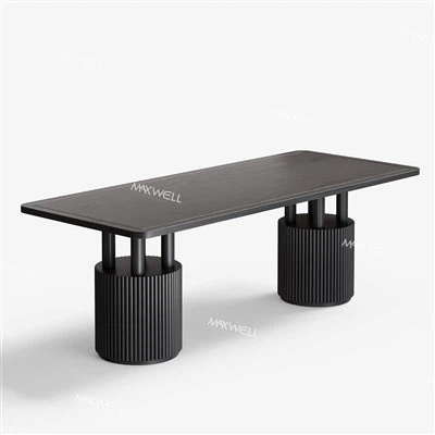 Juego de mesa de comedor moderno de madera